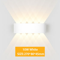 Applique murale extérieure LED IP65 en blanc · 10 w