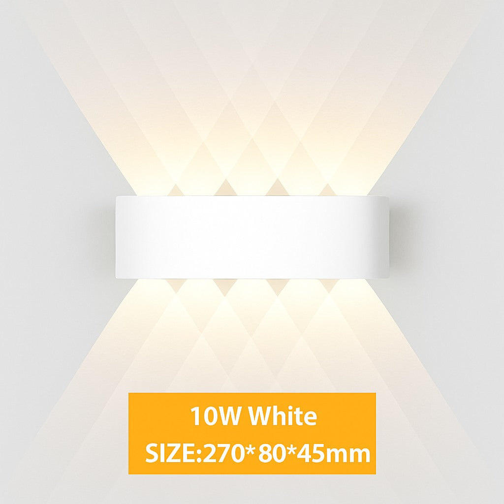 Applique murale extérieure LED IP65 en blanc · 10 w