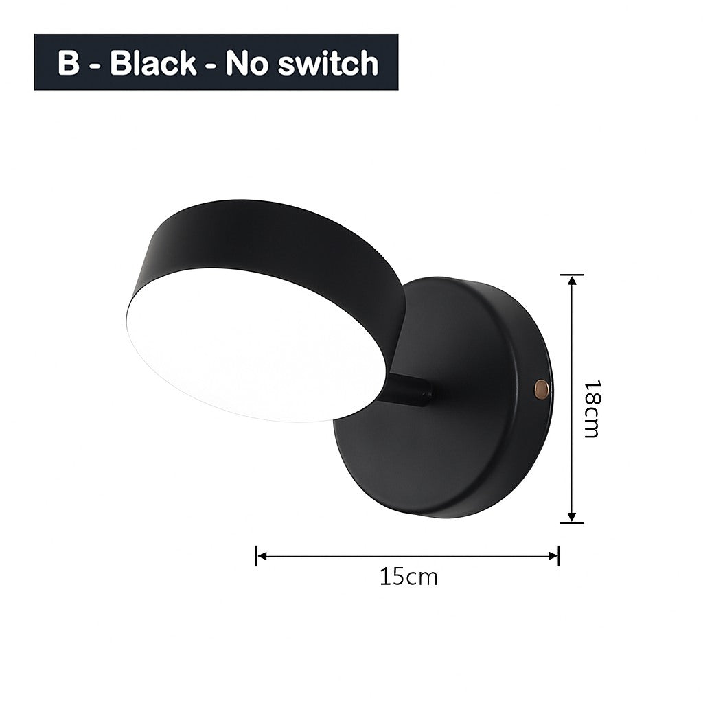 Applique murale LED haut et bas en b · noir · sans interrupteur