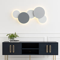 Applique murale LED ronde effet lune, photo 2