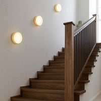 Applique murale ronde LED en verre dépoli, photo 6