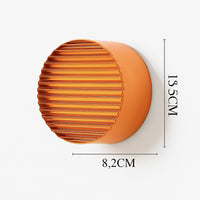 Applique murale ronde LED en verre dépoli en a · orange
