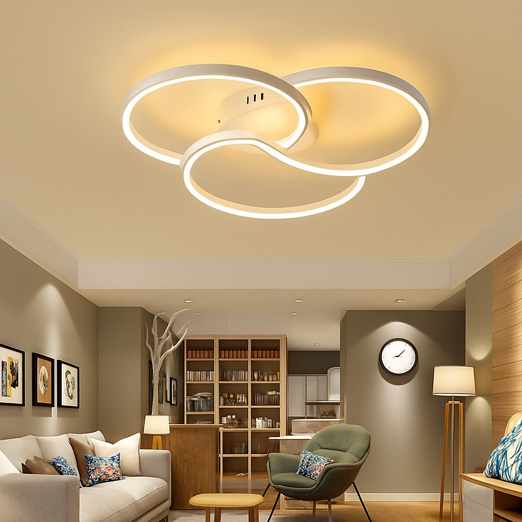 Plafonnier LED trois cercles, photo 4