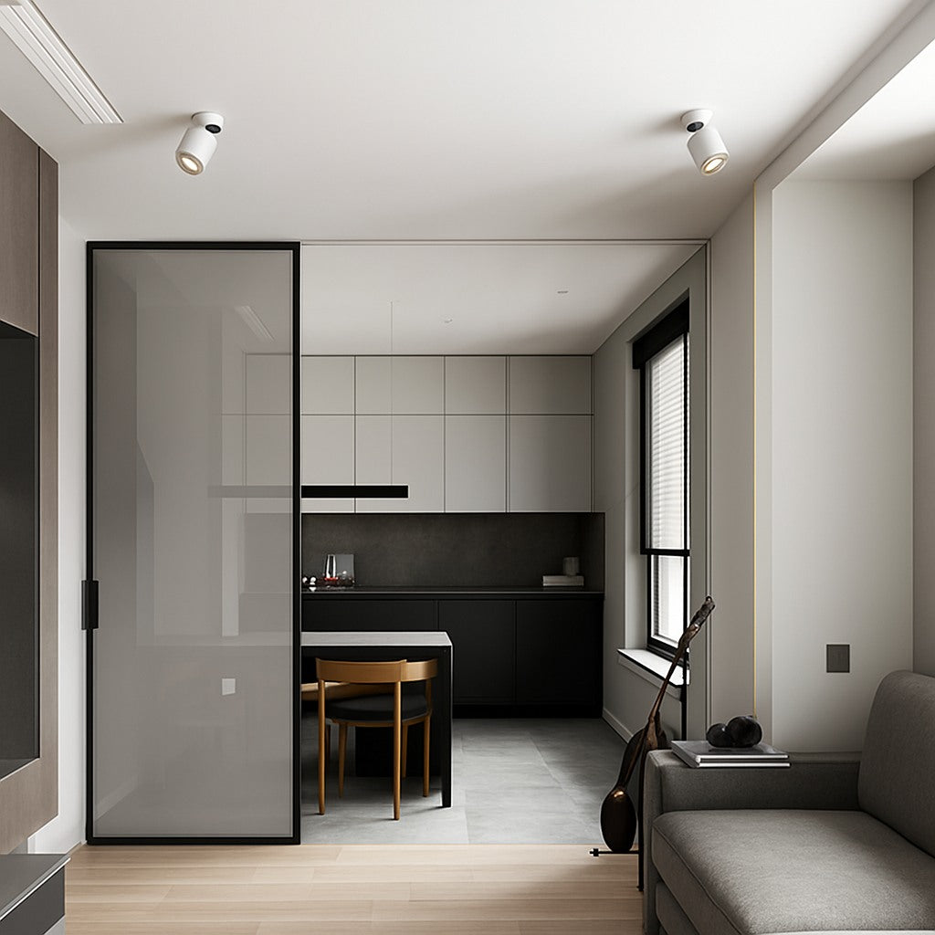 Spot LED rond orientable en saillie