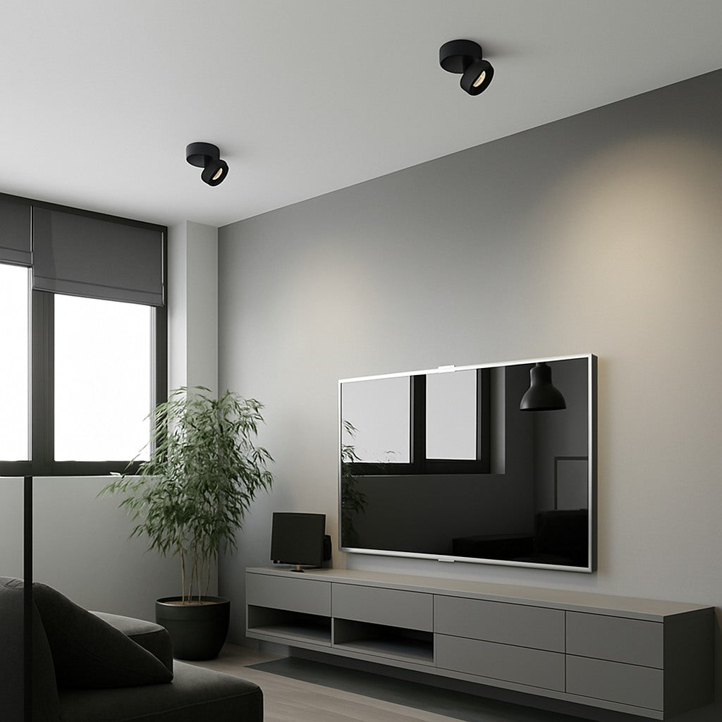Spot LED rond orientable en saillie, photo 2