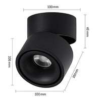 Spot LED rond orientable en saillie, photo 4