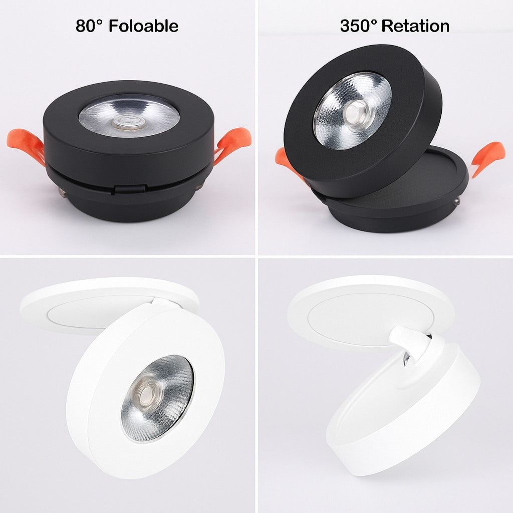 Spot LED rond orientable extra-plat, photo 4