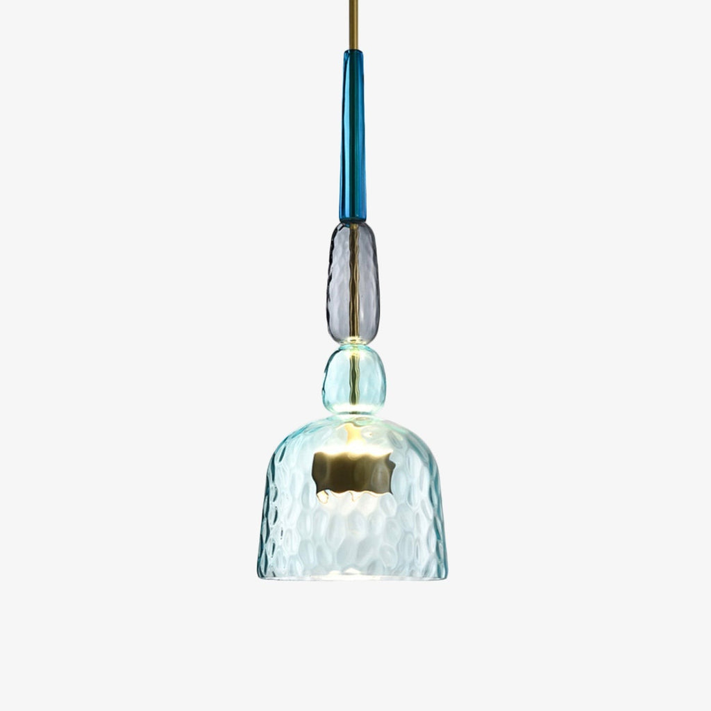 Suspension en verre teinté LED en modèle a