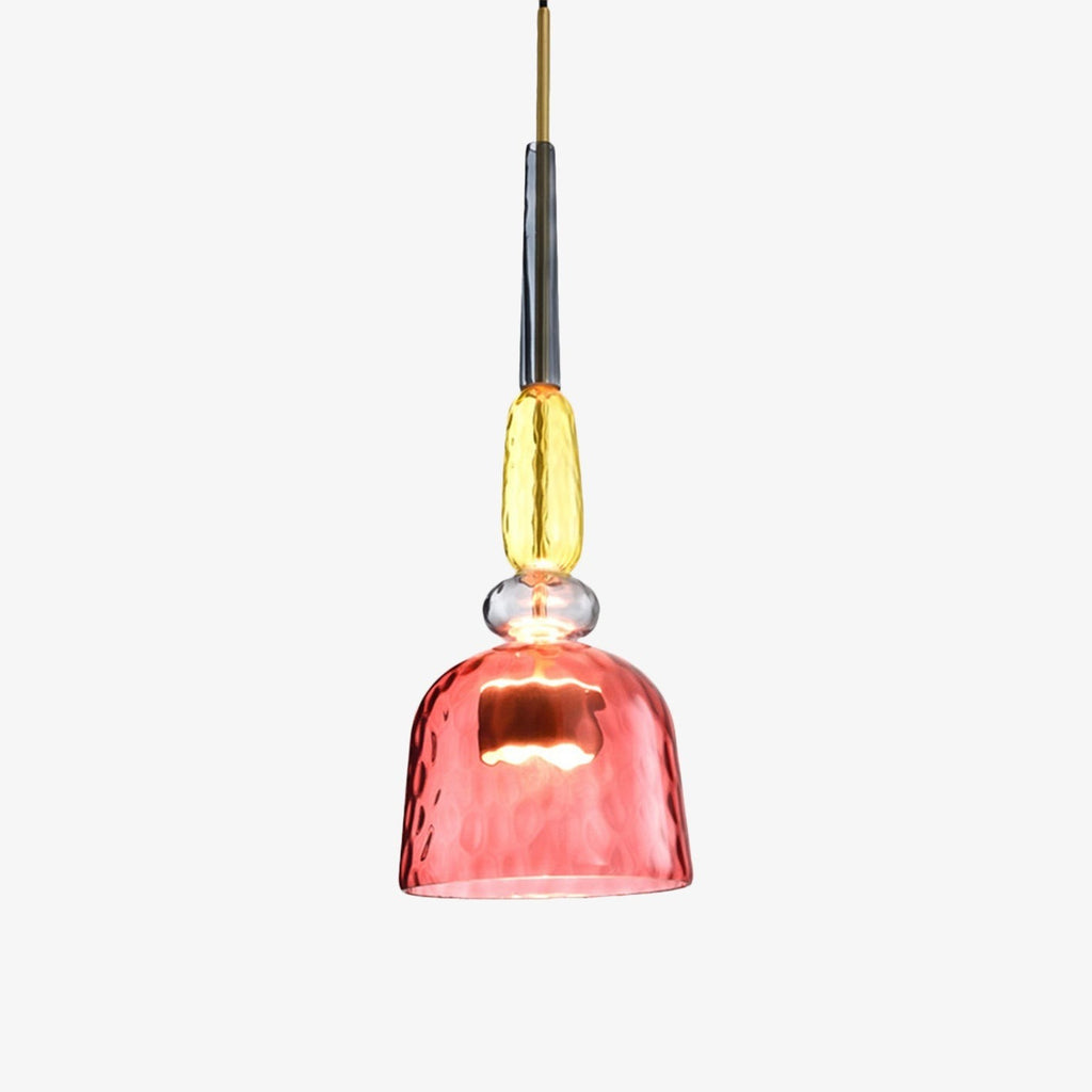 Suspension en verre teinté LED en modèle b
