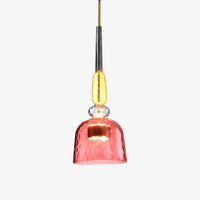 Suspension en verre teinté LED en modèle b