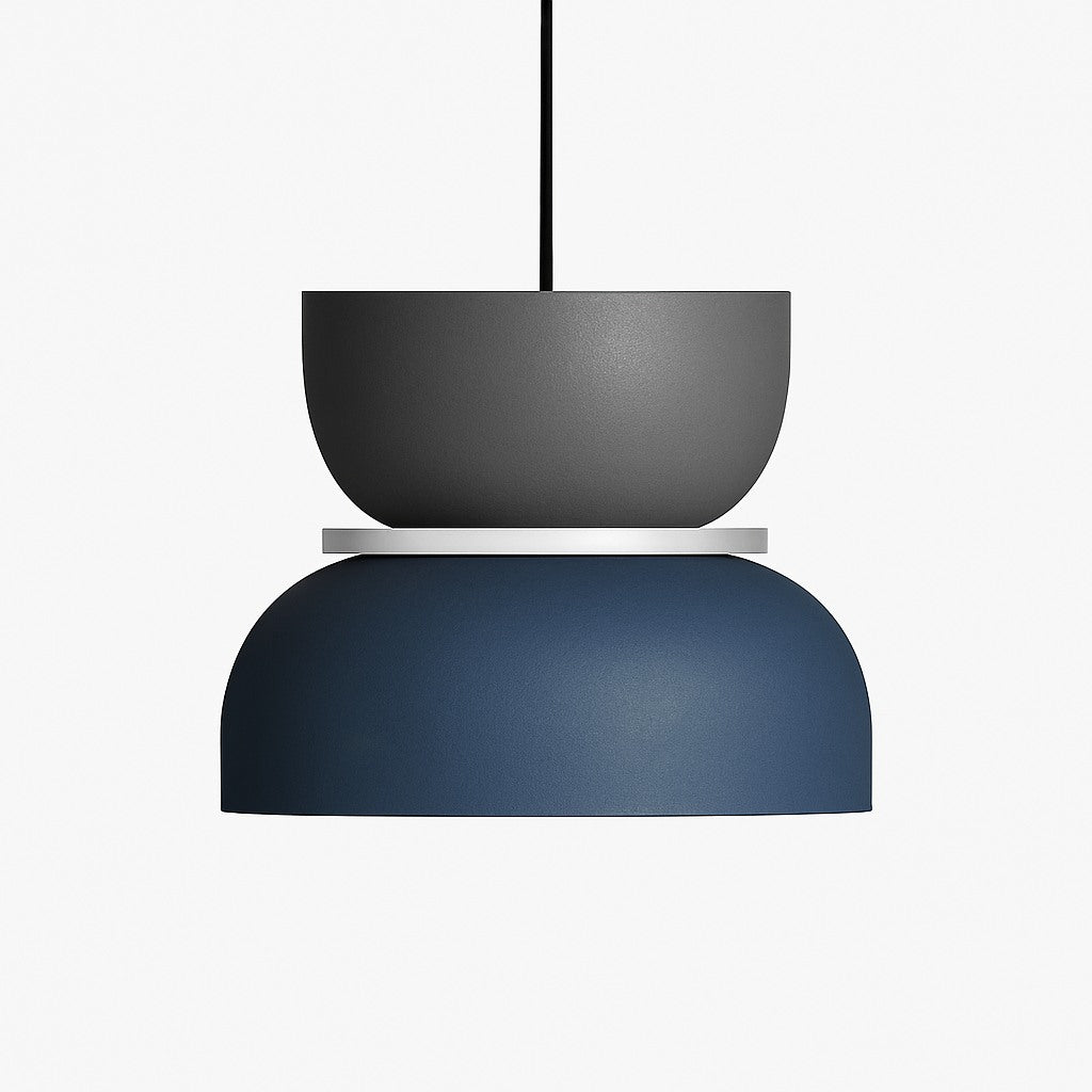 Suspension formes géométriques en métal coloré en modèle ba