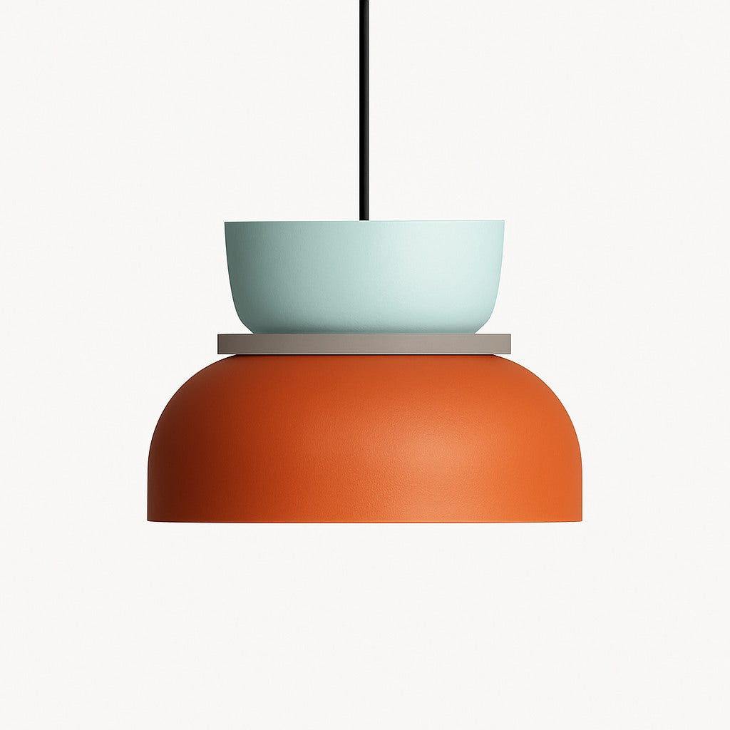 Suspension formes géométriques en métal coloré en modèle cb