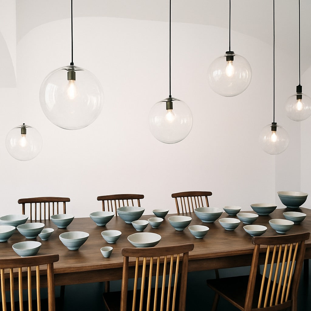 Suspension globe en verre, photo 3