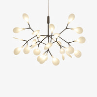 Suspension LED arbre à branches lumineuses en noir · 27 led