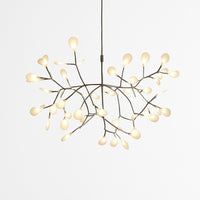 Suspension LED arbre à branches lumineuses en noir · 63 led