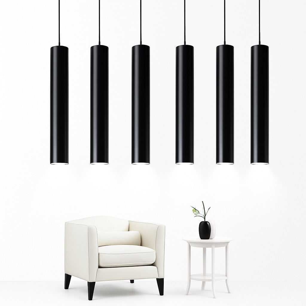 Suspension tube LED cylindrique